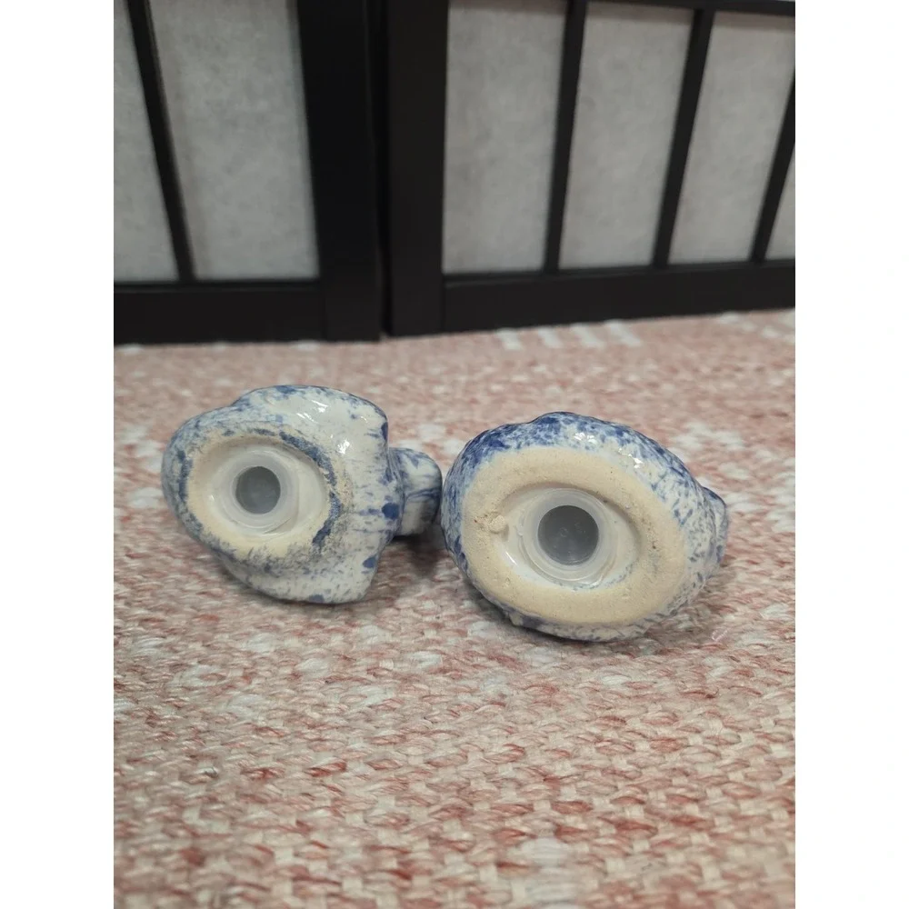 Vintage Blue Rooster Americana Salt and Pepper Shaker Set Cottagecore Momcore